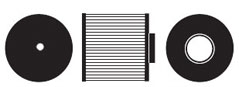 K&N Custom Round Straight Air Filter RE-0220